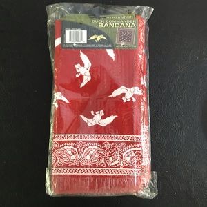 NWT 12 Pack Duck Commander Red & White Bandanas